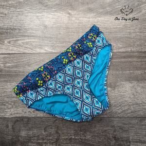 Coastal Blue Egyptian Night Bikini Bottom Size XS